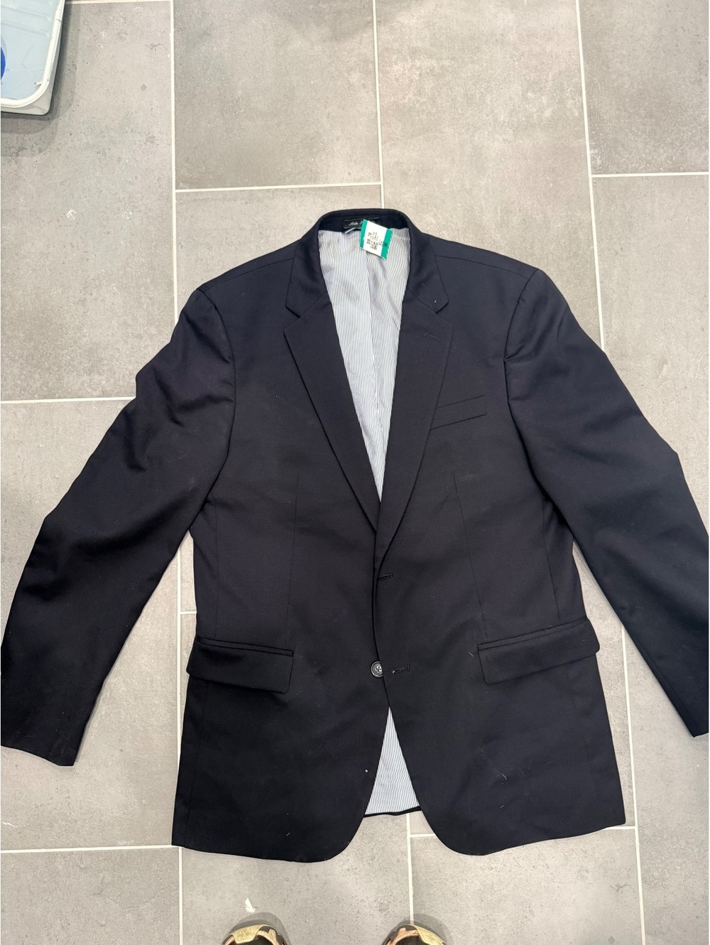 Tommy Hilfiger Men’s Blazer 44L Navy Blue 100% Wool Sport Coat 2 Button